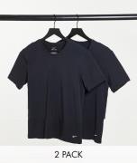 Nike - Pakke med 2 par sorte basis-t-shirts til lag-på-lag