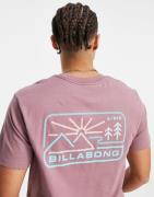 Billabong - Lilla T-shirt med landskabsprint