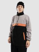 Blue Tomato 1/4 Placket Half-Zip Fleecepullover grå