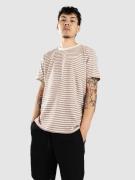 Anerkjendt Akrod S-S Cot-Linen Stripe T-shirt rød