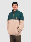 Iriedaily Monte Noe Troyer Half-Zip Fleecepullover grøn