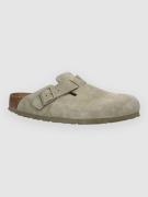 Birkenstock Boston Suede Leather Sandaler grøn