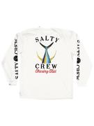 Salty Crew Tailed Rashguard Langærmet t-shirt hvid
