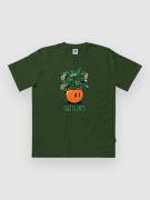 The Dudes Face Planter Seasonal T-shirt grøn