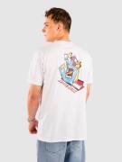 Santa Cruz Screaming Scratched Hand Chest T-shirt hvid