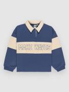 Roxy Iconic Waves Kids Longsleeve Polo blå