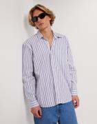 Woodbird WBYuzo Stripe Shirt Stribede skjorter Ternet/Stribet