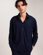 Only & Sons Onskari Plizze Ls Rlx Overshirt Frakke Blå