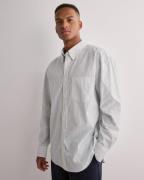 Gant Rel Heritage Poplin Stripe Shirt Stribede skjorter Hvid