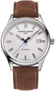 Frederique Constant Herreur FC-303NS5B6 Classics Sølvfarvet/Læder