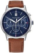 Tommy Hilfiger Herreur 1791629 Blå/Læder Ø44 mm