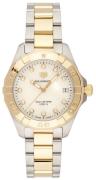 TAG Heuer Dameur WBD1322.BB0320 Aquaracer Lady Hvid/18 karat guld
