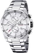 Festina Herreur F20463-1 Sport Sølvfarvet/Stål Ø45 mm