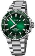 Oris Herreur 01 400 7763 4157-07 8 24 09PEB Aquis Grøn/Stål Ø43.5