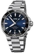 Oris Herreur 01 733 7730 4135-07 8 24 05PEB Aquis Blå/Stål Ø43.5 mm