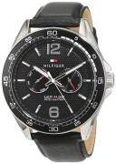 Tommy Hilfiger Herreur 1791369 Sport Sort/Læder Ø46 mm