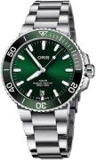 Oris Herreur 01 733 7766 4157-07 8 22 05PEB Diving Grøn/Stål Ø41.5