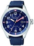Citizen Herreur AW5000-16L Blå/Læder Ø42.6 mm