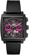 TAG Heuer Herreur CBL218B.FT6236 Monaco Chronograph Sort/Tekstil Ø39