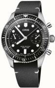Oris Herreur 01 771 7791 4054-07 6 20 01 Divers Sort/Læder Ø40 mm