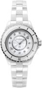 Chanel Dameur H5704 J12 Hvid/Keramik Ø33 mm