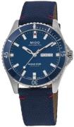 Mido Herreur M026.430.17.041.01 Ocean Star Blå/Læder Ø42.5 mm