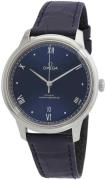 Omega Herreur 434.13.40.20.03.001 De Ville Prestige Blå/Læder Ø40