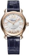 Chopard Dameur 275378-5001 Happy Sport Sølvfarvet/Læder Ø33 mm