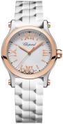 Chopard Dameur 278590-6001 Happy Sport Hvid/Gummi Ø30 mm