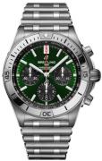 Breitling Herreur AB0134101L1A1 Chronomat B01 42 Grøn/Stål Ø42 mm