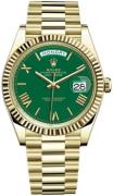 Rolex Herreur 228238-0061 Day-Date 40 Grøn/18 karat guld Ø40 mm