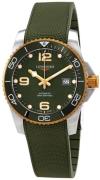Longines L3.782.3.06.9 HydroConquest Grøn/Gummi Ø43 mm
