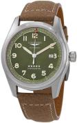 Longines Herreur L3.811.4.03.2 Spirit Grøn/Læder Ø42 mm
