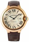 Cartier Herreur WGBB0030 Ballon Bleu De Sølvfarvet/Læder Ø42 mm