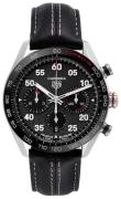 TAG Heuer Herreur CBN2A1F.FC6492 Carrera Sort/Læder Ø44 mm