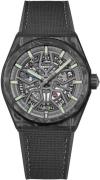Zenith Herreur 10.9000.670-80.R795 Defy Classic Sort/Gummi Ø41 mm