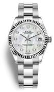 Rolex Dameur 278274-0005 Datejust 31 Hvid/Stål Ø31 mm