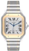 Cartier Herreur W2SA0009 Santos De Sølvfarvet/Stål