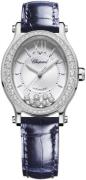 Chopard Dameur 278602-3003 Happy Sport Sølvfarvet/Læder Ø29 mm