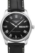 Longines Herreur L2.910.4.51.7 Master Sort/Læder Ø40 mm