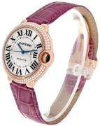 Cartier Dameur WJBB0009 Ballon Bleu De Sølvfarvet/Læder Ø36 mm