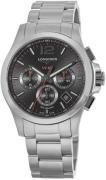 Longines Herreur L3.717.4.56.6 Conquest V.H.P. Sort/Stål Ø42 mm