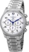 Longines Herreur L2.859.4.78.6 Master Sølvfarvet/Stål Ø44 mm