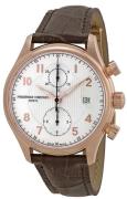 Frederique Constant Herreur FC-393RM5B4 Runabout Sølvfarvet/Læder