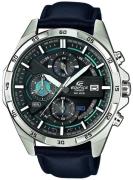 Casio Herreur EFR-556L-1AVUEF Edifice Sort/Læder Ø53.5 mm