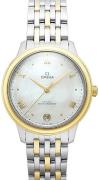 Omega Dameur 434.20.34.20.05.002 De Ville Prestige Hvid/18 karat guld