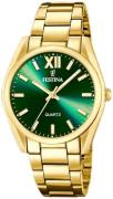 Festina Dameur F20640-9 Boyfriend Grøn/Gul guldtonet stål Ø36.8 mm