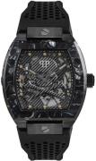 Philipp Plein Herreur PWBAA0221 The Skeleton Sort/Gummi Ø44 mm