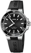 Oris Herreur 01 733 7732 4134-07 4 21 64FC Diving Sort/Gummi Ø39.5 mm