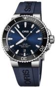 Oris Herreur 01 733 7730 4135-07 4 24 65EB Diving Blå/Gummi Ø43.5 mm